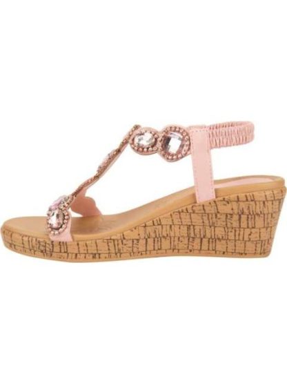 SANDALIA CUÑA ROSA VI LINE - Image 5