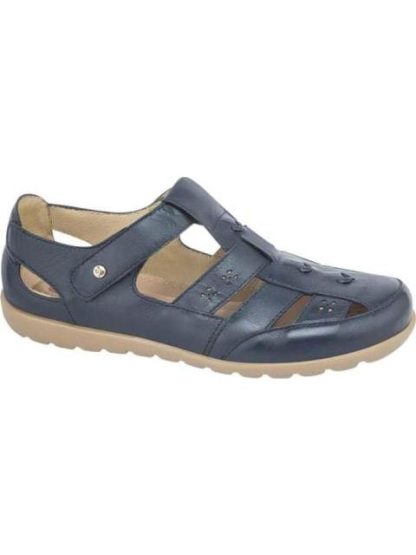SANDALIA DE PIEL AZUL MARINO JARKING SHOES - Image 2