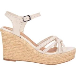 SANDALIA DE PIEL BEIGE/HUESO EFE