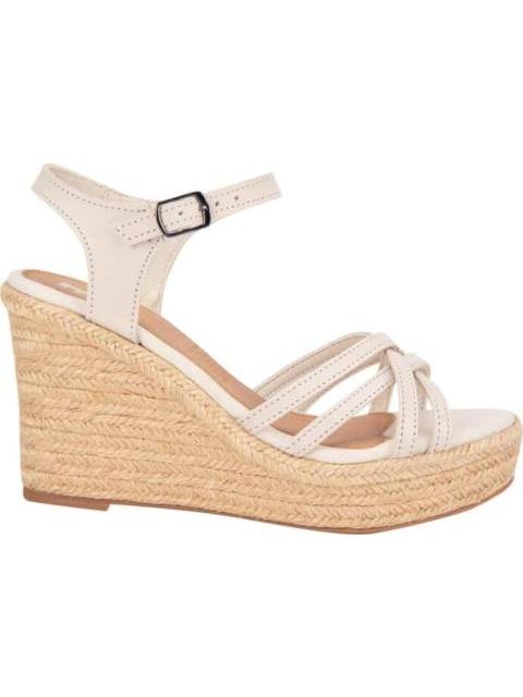 SANDALIA DE PIEL BEIGE/HUESO EFE