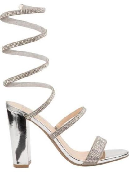 SANDALIA ESPIRAL PLATA THALIA SODI
