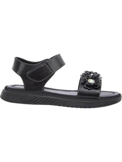 SANDALIA FLORES NEGRO VIVIS SHOES KIDS