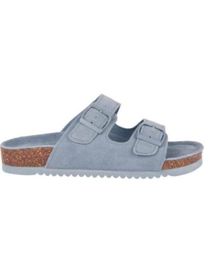 SANDALIA GAMUZA AZUL VI LINE