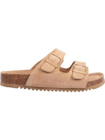 SANDALIA GAMUZA CAMEL VI LINE