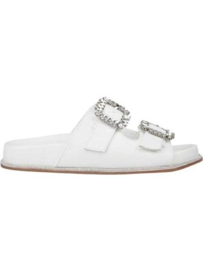 SANDALIA HEBILLAS PEDRERIA BLANCO VI LINE FASHION