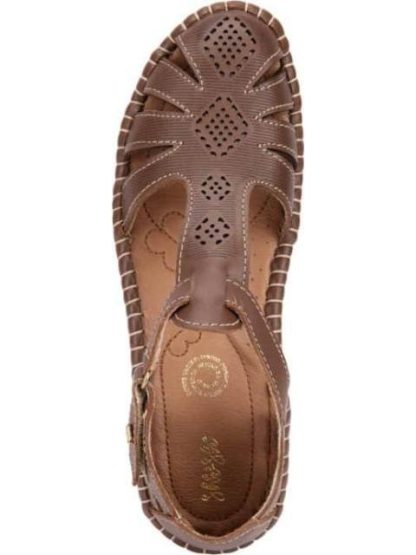 SANDALIA DE PIEL CAMEL SHOSH - Image 3