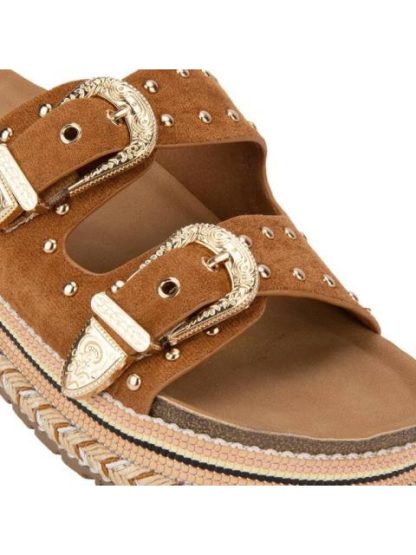 SANDALIA PLANA CAMEL VI LINE FASHION - Image 6