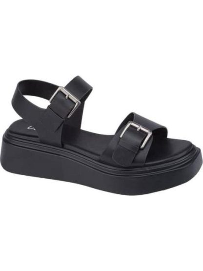 SANDALIA PLANA NEGRO VI LINE - Image 2