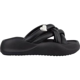 SANDALIA PLANA HEBILLAS NEGRO VI LINE FASHION