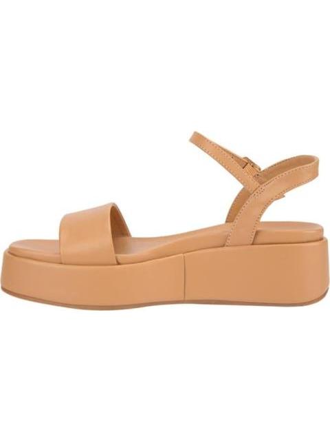 SANDALIA PLANA LISA COGNAC VI LINE - Image 5
