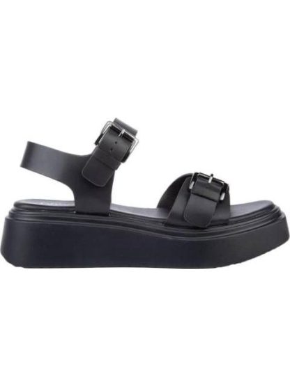 SANDALIA PLANA NEGRO VI LINE