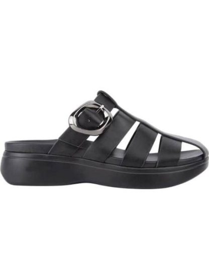 SANDALIA PLANA NEGRO VI LINE
