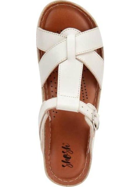 SANDALIA PLANA DE PIEL HUESO SHOSH - Image 3