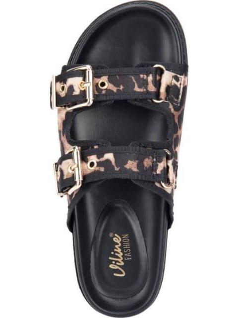 SANDALIA ANIMAL PRINT NEGRO VI LINE FASHION - Image 3