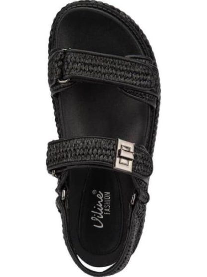 SANDALIA PLANA NEGRO VI LINE FASHION - Image 3