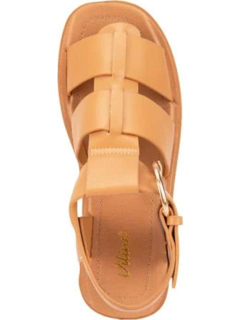 SANDALIA PLANA ROMANA COGNAC VI LINE - Image 3