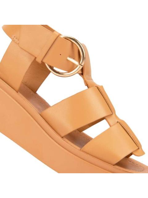 SANDALIA PLANA ROMANA COGNAC VI LINE - Image 6