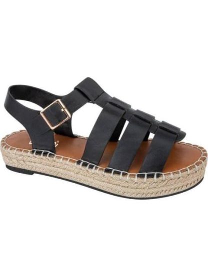 SANDALIA PLANA NEGRO VI LINE - Image 2