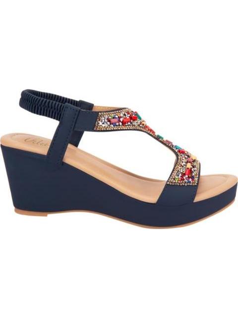 SANDALIA PLATAFORMA AZUL VI LINE