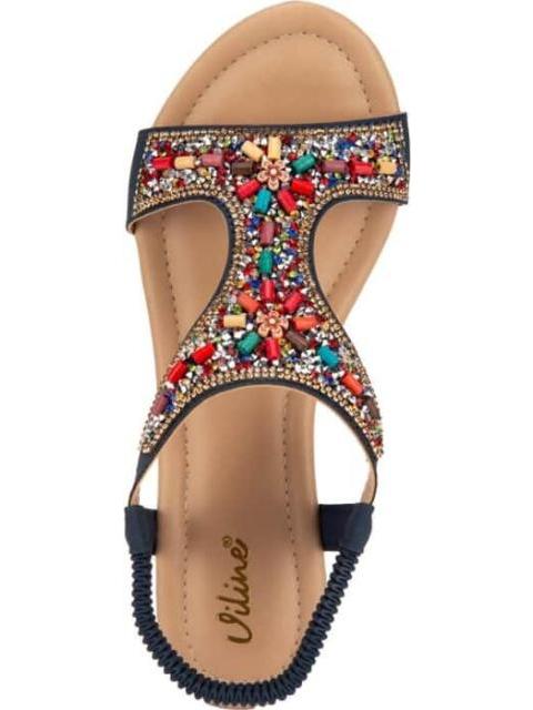 SANDALIA PLATAFORMA AZUL VI LINE - Image 3