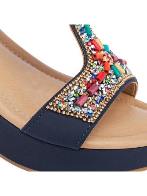 SANDALIA PLATAFORMA AZUL VI LINE - Image 6