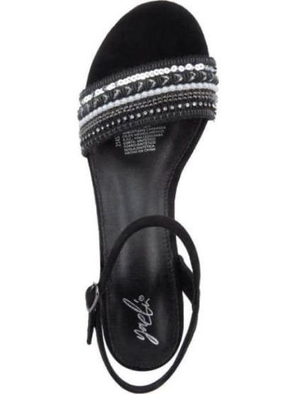 SANDALIA CON BRILLOS NEGRO YAELI - Image 3