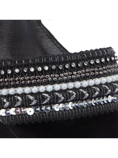 SANDALIA CON BRILLOS NEGRO YAELI - Image 6