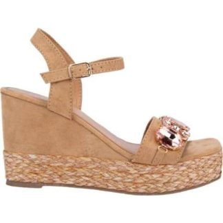 SANDALIA PLATAFORMA CAMEL VI LINE FASHION
