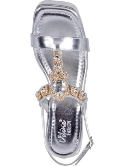 SANDALIA PLATAFORMA PLATA VI LINE FASHION - Image 3