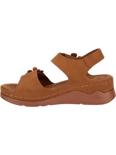 SANDALIA CONFORT FLOR COGNAC SHOSH - Image 5