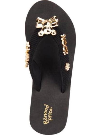 SANDALIA CON PLATAFORMA NEGRO BANANA PRICE - Image 3