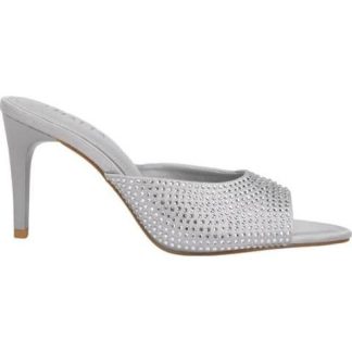 SANDALIA TACON DELGADO PLATA THALIA SODI