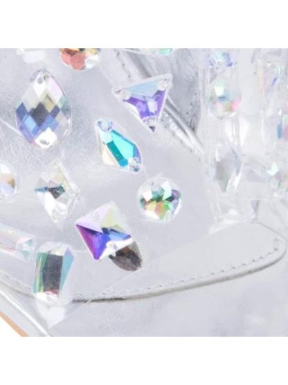 SANDALIA MICA CON BRILLOS PLATA THALIA SODI - Image 6