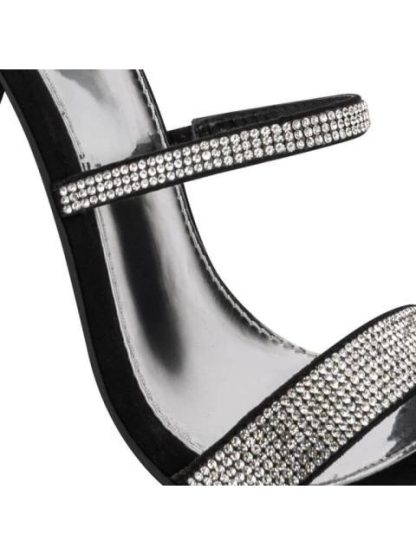 SANDALIA ESPIRAL CON BRILLOS NEGRO THALIA SODI - Image 6