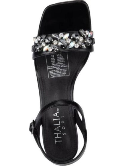 SANDALIA CON BRILLOS NEGRO THALIA SODI - Image 3