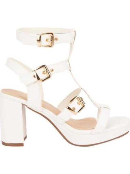SANDALIA TACON PLATAFORMA BLANCO YAELI FASHION