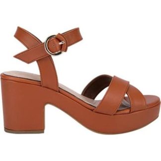 SANDALIA TACON PLATAFORMA COGNAC SAO PAULO