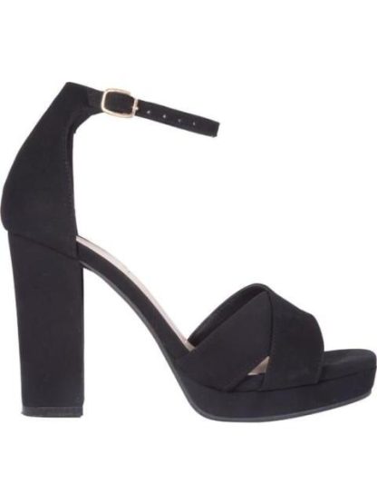 SANDALIA TACON PLATAFORMA NEGRO YAELI