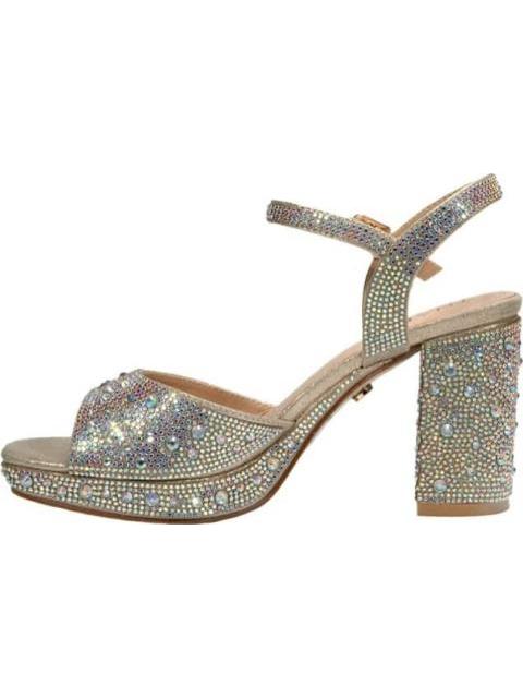 SANDALIA TACON PLATAFORMA BRILLOS ORO THALIA SODI - Image 5