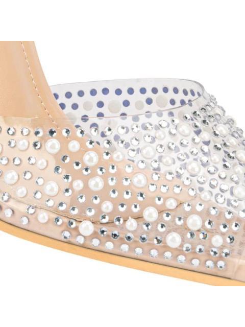 SANDALIA CON PERLAS NUDE THALIA SODI - Image 6