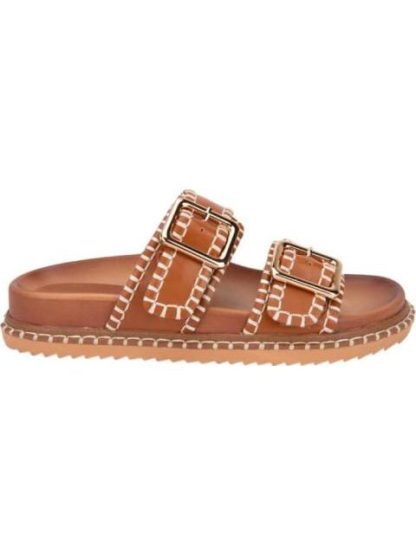 SANDALIA TEJIDA COGNAC VI LINE FASHION