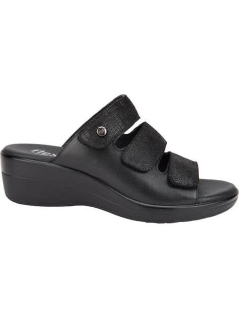 SANDALIA VELCROS NEGRO FLEXI