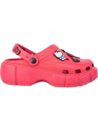 SANDALIA ZUECO ROJO HELLO KITTY