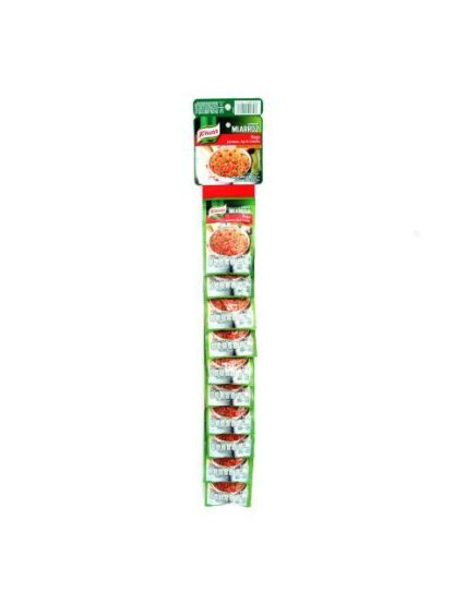 SAZONADOR KNORR ARROZ ROJO PAQUETE CON 10 PIEZAS DE 17 GR