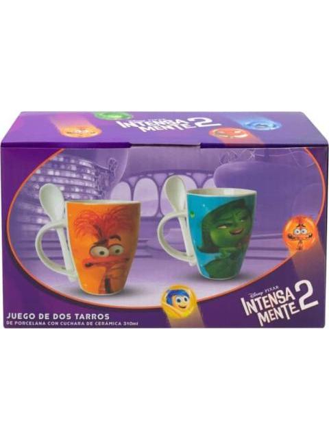 SET 2 TAZAS CON CUCHARA INSIDE OUT 2 MULTICOLOR DISNEY - Image 4