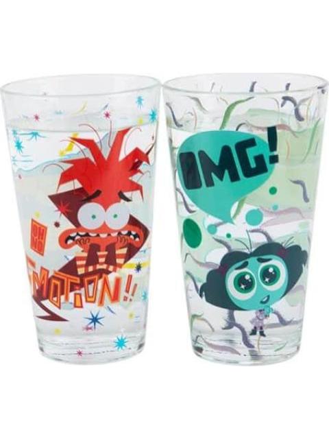 SET 2 VASOS VIDRIO INSIDE OUT 2 MULTICOLOR INSIDE OUT 2