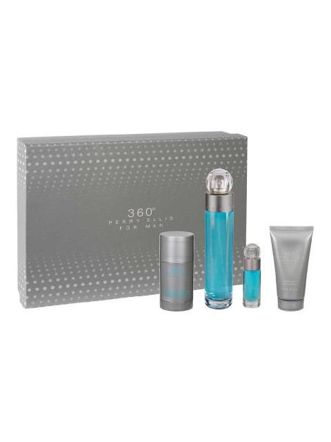 SET 360 CABALLERO PERRY ELLIS 4 PZ - ESTUCHE ORIGINAL