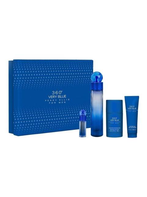 SET 360 VERY BLUE PERRY ELLIS CABALLERO 4 PZ - ORIGINAL - Image 3