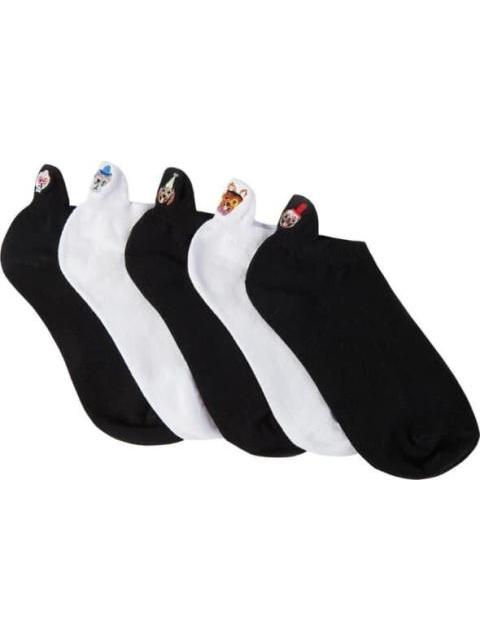 SET 5 PARES TINES DE DAMA CON BORDADO DE PERROS MULTICOLOR LOVE TO LOUNGE