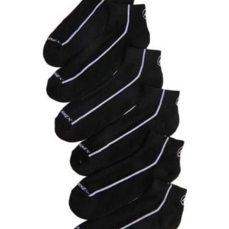 SET 6 PARES DE QUARTERS CON ESTAMPADOS NEGRO PROKENNEX